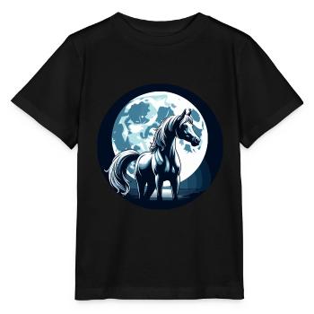 Arabische Pferdekunst - Stanley/Stella Kinder T-Shirt MINI CREATOR  - Schwarz - Vorne - Mikhail (115cm)