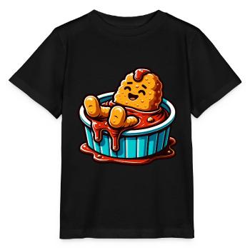 Poulet frit Ailes de poulet Poulet Cadeau - T-shirt bio MINI CREATOR Stanley/Stella Enfant - noir - Devant - Mikhail (115cm)