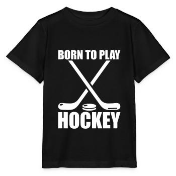 Born Play hockey hockey bâton de hockey - T-shirt bio MINI CREATOR Stanley/Stella Enfant - noir - Devant - Mikhail (115cm)