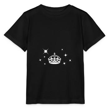 Keep Calm Couronne Star Couronne couronne couronne - T-shirt bio MINI CREATOR Stanley/Stella Enfant - noir - Devant - Mikhail (115cm)