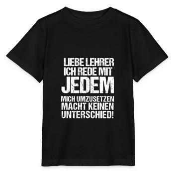 Mit Jedem Schule Schüler Nervensäge Spruch Lehrer - Stanley/Stella Kinder T-Shirt MINI CREATOR  - Schwarz - Vorne - Mikhail (115cm)