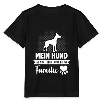 Hundehalter Vierbeiner Hunde Sprüche Familie - Stanley/Stella Kinder T-Shirt MINI CREATOR  - Schwarz - Vorne - Mikhail (115cm)