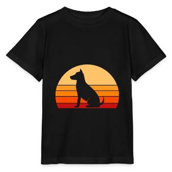 Chien de berger allemand de race chien propriétaire de race - T-shirt bio MINI CREATOR Stanley/Stella Enfant - noir - Devant - Mikhail (115cm)