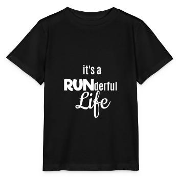 Runderful Life Run Running Runners Run Marathon - T-shirt bio MINI CREATOR Stanley/Stella Enfant - noir - Devant - Mikhail (115cm)