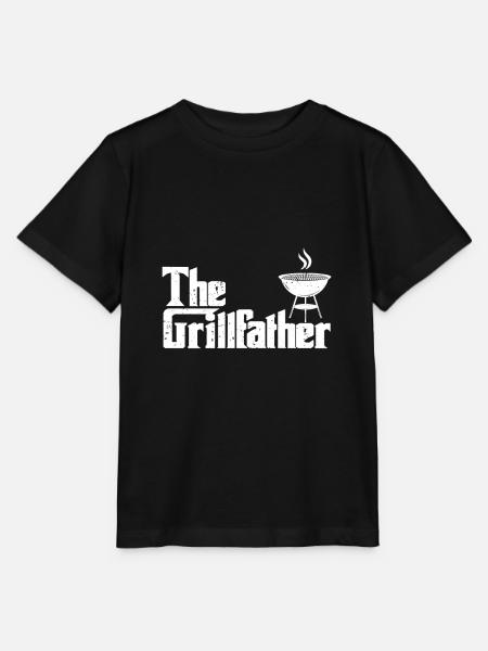 Parrilla Father Griller Grill Chef Grillmeister Grill - Stanley/Stella T-shirt MINI CREATOR til børn - sort