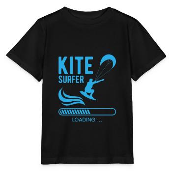 Kite Surfer Loading Future Kitesurfer Sea - Stanley/Stella MINI CREATOR Kids’ T-Shirt - black - Front - Mikhail (115cm)