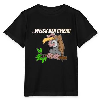 Weiss der Geier - Stanley/Stella Kinder T-Shirt MINI CREATOR  - Schwarz - Vorne - Mikhail (115cm)