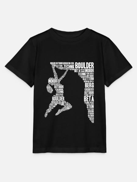 Boulder Geschenk Bouldern Kletterhalle Kletter - Stanley/Stella Kinder T-Shirt MINI CREATOR - Schwarz
