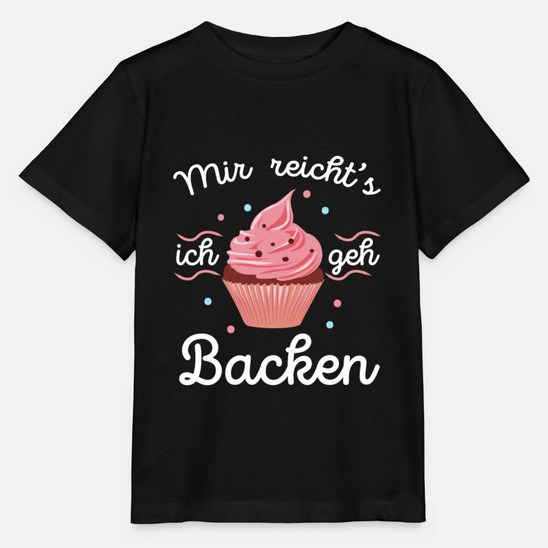 Mir reichts ich geh Backen Bäcker Bäckerin Kuchen - Stanley/Stella Kinder T-Shirt MINI CREATOR  - Schwarz