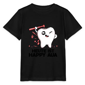 Zahnarzt Heute Ist Happy Aua Zähne Zahnmediziner Z - Stanley/Stella Kinder T-Shirt MINI CREATOR  - Schwarz - Vorne - Mikhail (115cm)