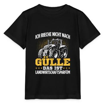 Ich Rieche Nicht Nach Gülle Das Ist Landwirtschaft - Stanley/Stella Kinder T-Shirt MINI CREATOR  - Schwarz - Vorne - Mikhail (115cm)