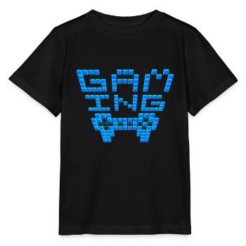 Gamer-Szene-blau - Stanley/Stella Kinder T-Shirt MINI CREATOR  - Schwarz - Vorne - Mikhail (115cm)