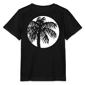 palmy MOON - Stanley/Stella Kinder T-Shirt MINI CREATOR  - Schwarz - Vorne - Mikhail (115cm)