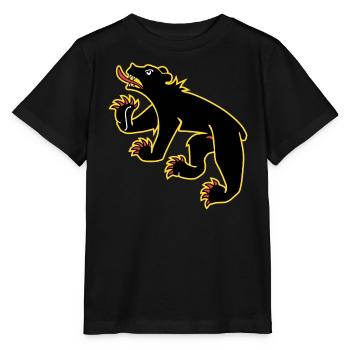 Flag of Bern - Stanley/Stella MINI CREATOR Kids’ T-Shirt - black - Front - Mikhail (115cm)