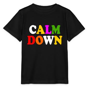 Calm down - Stanley/Stella Kinder T-Shirt MINI CREATOR  - Schwarz - Vorne - Mikhail (115cm)