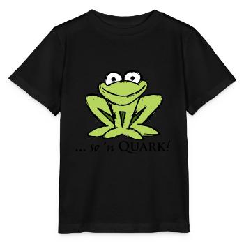 kleiner Frosch 'Quark' - Stanley/Stella Kinder T-Shirt MINI CREATOR  - Schwarz - Vorne - Mikhail (115cm)