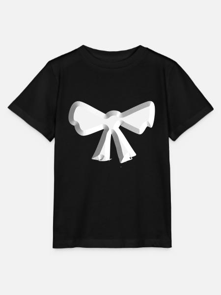 schleife symbol fliege silber - Stanley/Stella Kinder T-Shirt MINI CREATOR  - Schwarz