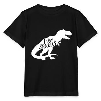 Frère Dinosaurus Cadeau Famille - T-shirt bio MINI CREATOR Stanley/Stella Enfant - noir - Devant - Mikhail (115cm)