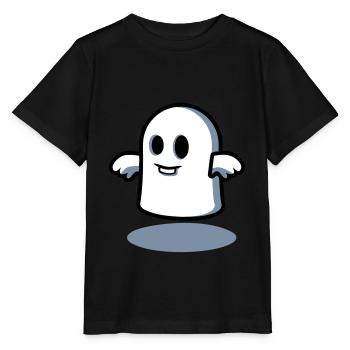 Kleiner Geist um Mitternacht - Gespenst - Stanley/Stella Kinder T-Shirt MINI CREATOR  - Schwarz - Vorne - Mikhail (115cm)