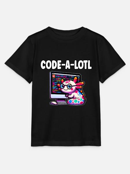 Lustige Codierung Axolotl Programmierung Geschenk - Stanley/Stella Kinder T-Shirt MINI CREATOR - Schwarz