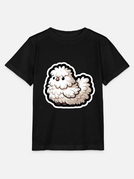 Silkie Chicken Fluffy Chicken Silkies - Stanley/Stella Kinder T-Shirt MINI CREATOR - Schwarz