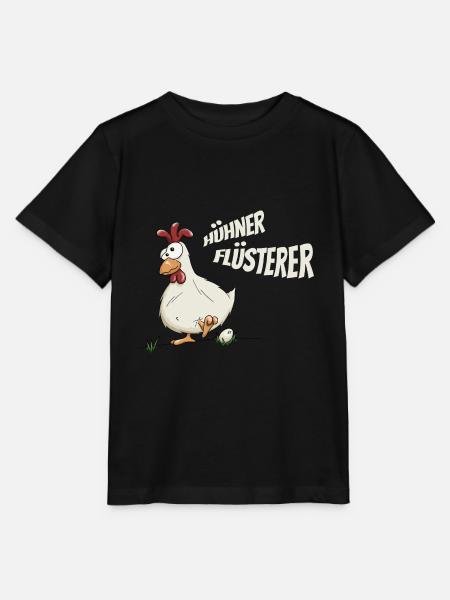 verrücktes Huhn Hühnerflüsterer Bauer Geschenk - Stanley/Stella Kinder T-Shirt MINI CREATOR  - Schwarz
