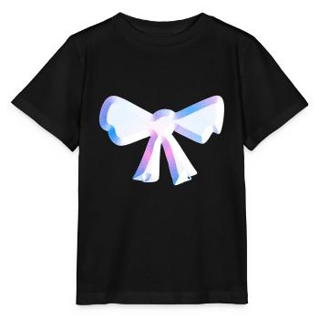 loop symbol fly glitter pink - Stanley/Stella MINI CREATOR Kids’ T-Shirt - black - Front - Mikhail (115cm)