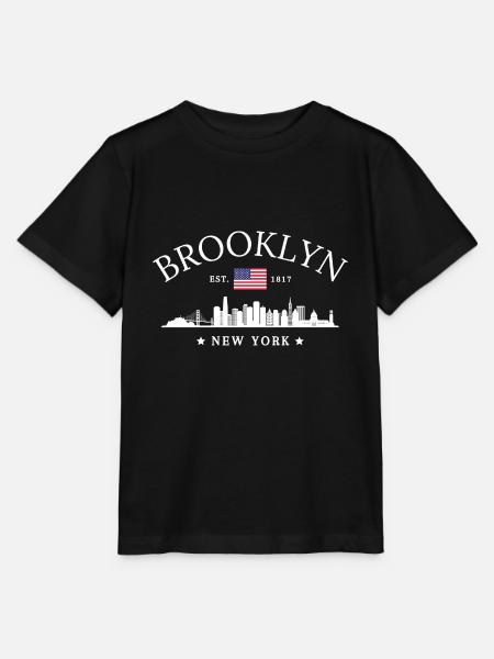 Brooklyn Newyork Klassik - Stanley/Stella Kinder T-Shirt MINI CREATOR - Schwarz