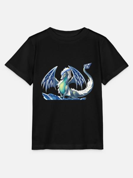 Magic ice dragon - dragon of the elements - Stanley/Stella MINI CREATOR Kids’ T-Shirt - black
