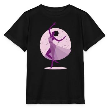I Love Dancing - Ballerina Girl in the Light - Stanley/Stella MINI CREATOR Kids’ T-Shirt - black - Front - Mikhail (115cm)