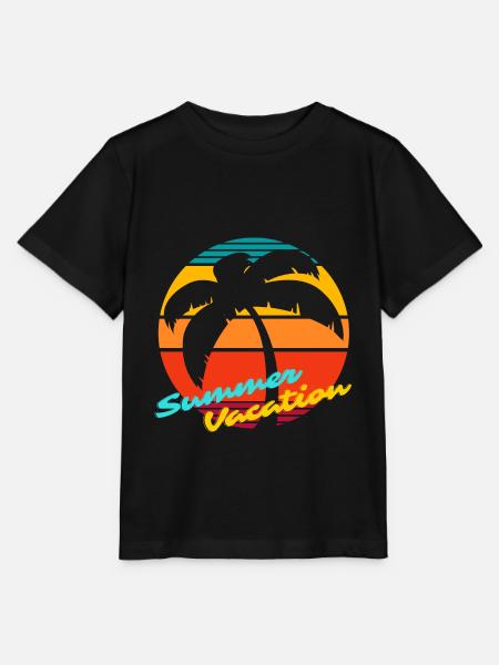 SOMMERURLAUB - Stanley/Stella Kinder T-Shirt MINI CREATOR - Schwarz