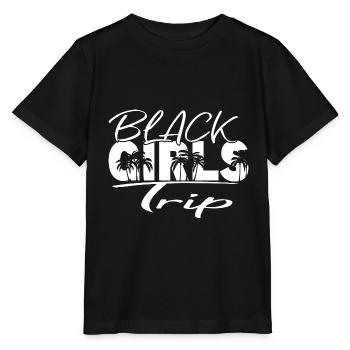 Black Girls Trip - Stanley/Stella Kinder T-Shirt MINI CREATOR  - Schwarz - Vorne - Mikhail (115cm)