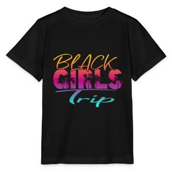 Black Girls Trip - Stanley/Stella Kinder T-Shirt MINI CREATOR  - Schwarz - Vorne - Mikhail (115cm)
