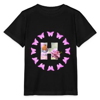 floraison de fruits h - T-shirt bio MINI CREATOR Stanley/Stella Enfant - noir - Devant - Mikhail (115cm)