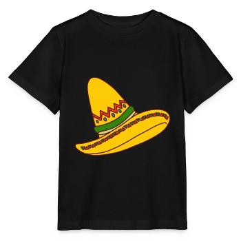 Mexikanischer Hut - Stanley/Stella Kinder T-Shirt MINI CREATOR  - Schwarz - Vorne - Mikhail (115cm)