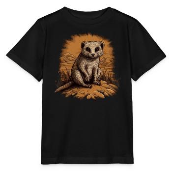 Bébé Mangouste Mangouste - T-shirt bio MINI CREATOR Stanley/Stella Enfant - noir - Devant - Mikhail (115cm)