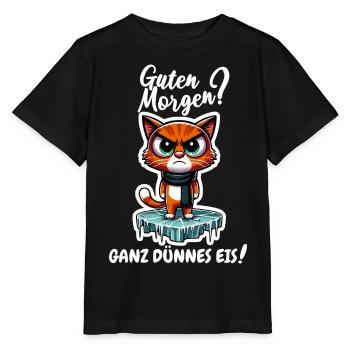 Bonjour? Glace très mince ! - T-shirt bio MINI CREATOR Stanley/Stella Enfant - noir - Devant - Mikhail (115cm)