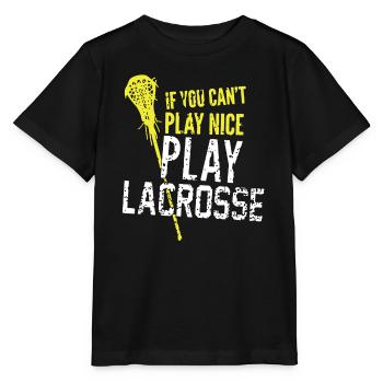 Play Lacrosse - Stanley/Stella MINI CREATOR Kids’ T-Shirt - black - Front - Mikhail (115cm)