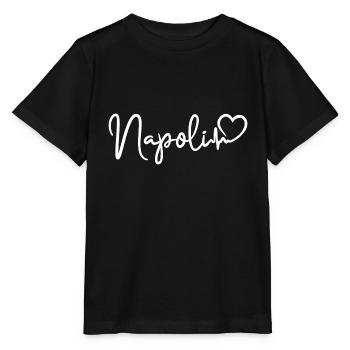 Naples battement de cœur Italie Naples - T-shirt bio MINI CREATOR Stanley/Stella Enfant - noir - Devant - Mikhail (115cm)
