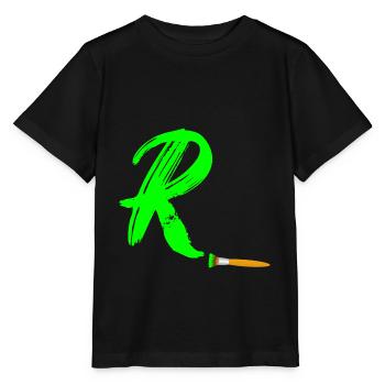 brush grün r - Stanley/Stella Kinder T-Shirt MINI CREATOR  - Schwarz - Vorne - Mikhail (115cm)