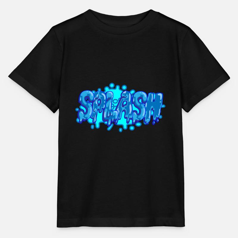 Splash graffiti lettrage - T-shirt bio MINI CREATOR Stanley/Stella Enfant - noir
