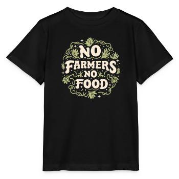 Pas d’agriculteurs pas de nourriture - T-shirt bio MINI CREATOR Stanley/Stella Enfant - noir - Devant - Mikhail (115cm)