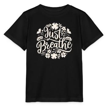 Atmen, beruhigende Angstzustände - Stanley/Stella Kinder T-Shirt MINI CREATOR  - Schwarz - Vorne - Mikhail (115cm)