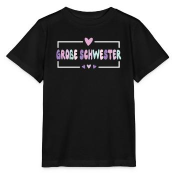 Grande sœur coeur doux frère 2024 - T-shirt bio MINI CREATOR Stanley/Stella Enfant - noir - Devant - Mikhail (115cm)
