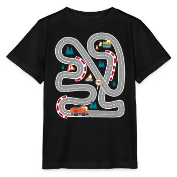 Spielen Sie Autorennen auf dem Rücken Familiengeschenk - Stanley/Stella Kinder T-Shirt MINI CREATOR  - Schwarz - Vorne - Mikhail (115cm)