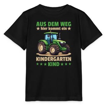 Out of the way here comes a kindergarten child - Stanley/Stella MINI CREATOR Kids’ T-Shirt - black - Front - Mikhail (115cm)