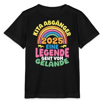 Diplômé de la garderie : 2025 une légende quitte le - T-shirt bio MINI CREATOR Stanley/Stella Enfant - noir - Devant - Mikhail (115cm)