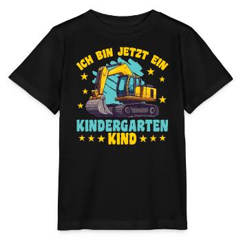 I'm a Kindergarten Kid Kindergarten Excavator - Stanley/Stella MINI CREATOR Kids’ T-Shirt - black - Front - Mikhail (115cm)