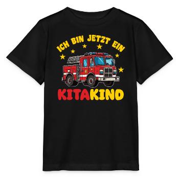 Je suis maintenant une garderie, un service d’incendie de garderie - T-shirt bio MINI CREATOR Stanley/Stella Enfant - noir - Devant - Mikhail (115cm)