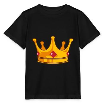 Couronne - T-shirt bio MINI CREATOR Stanley/Stella Enfant - noir - Devant - Mikhail (115cm)